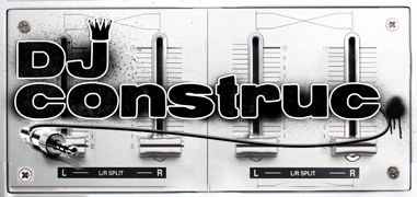 DJ Construc Logo with Background by DeVaughn Skill