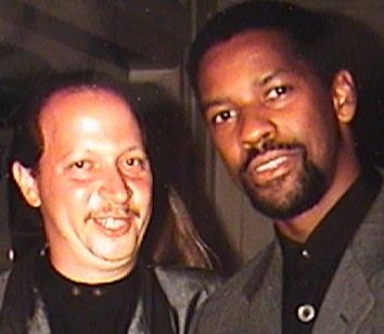 Denzel and myself at his agent's birthday party. T