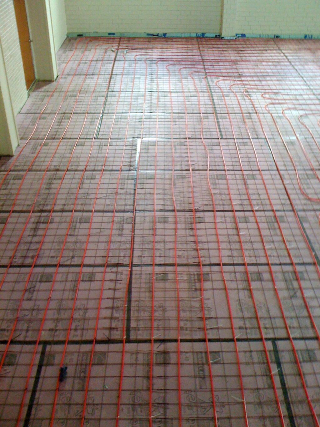 In floor radiant heat for small warehouse. It will