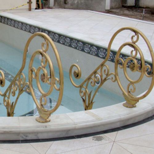 Bronze Pool Handrails