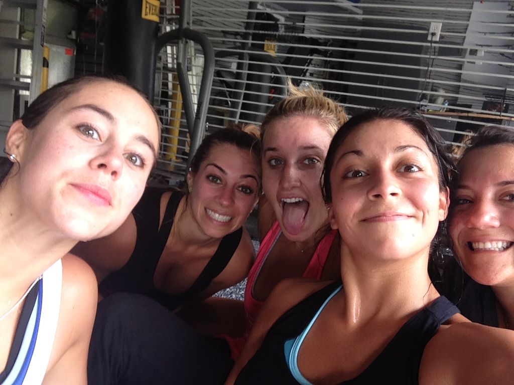 after a group fitness class!