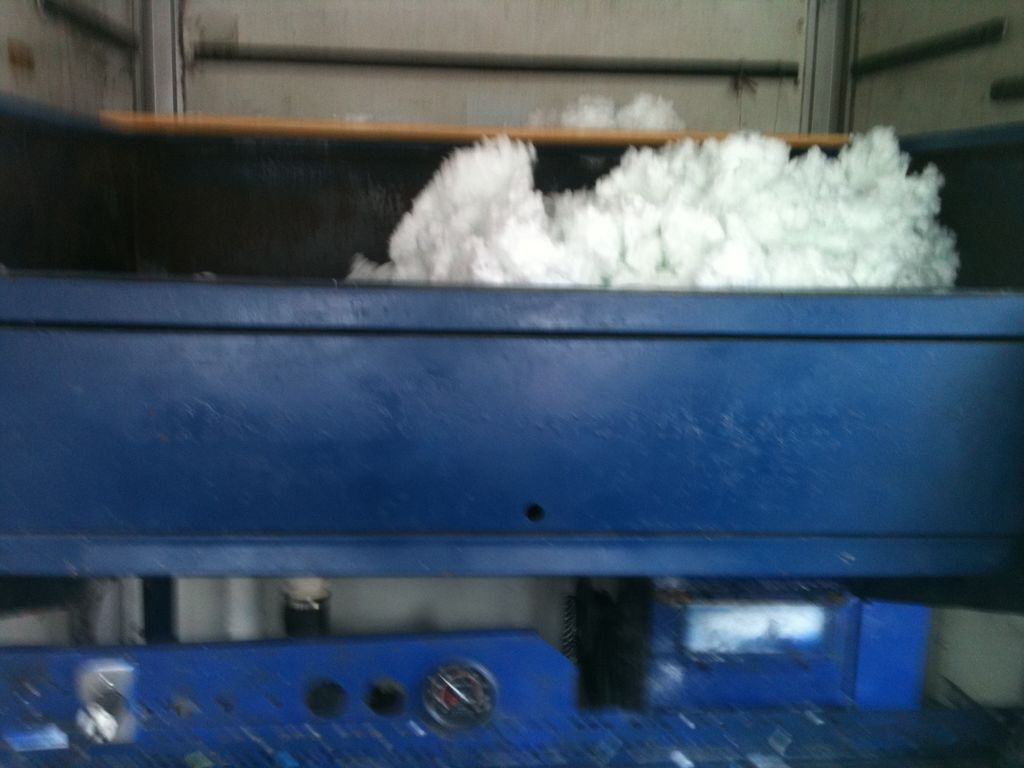 One of our large truck mounted blow machine