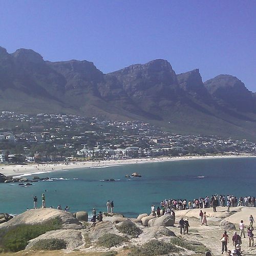 this picture was taken in cape town. the mountain 