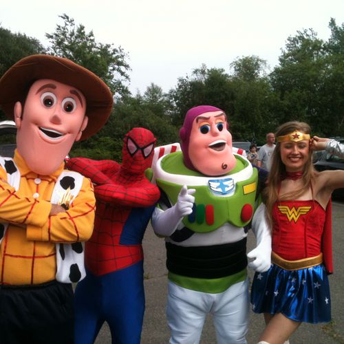 Superheroes are great for parties  call and book