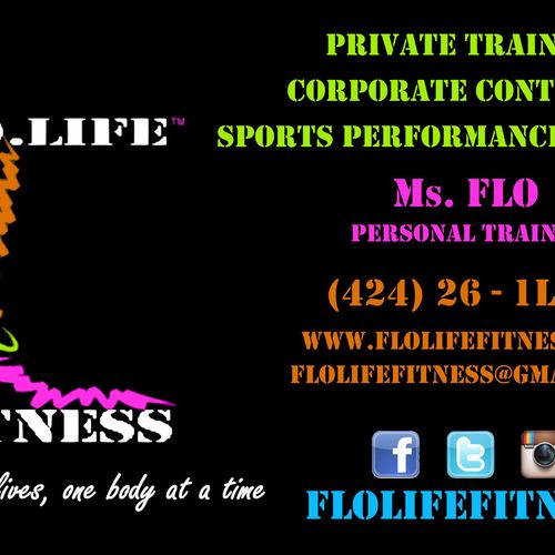 Business card for F.L.O. Life Fitness designed by 