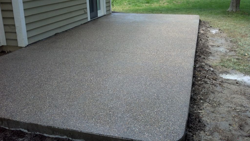 Exposed Concrete Patio
