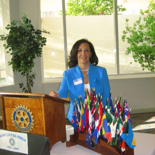 Guest speaker at Rotary Club meeting