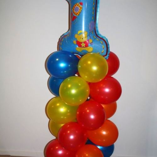 1st birthday Balloon Tower
