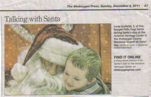 The Sheboygan Press, Sunday, Dec 4, 2011
more Pics