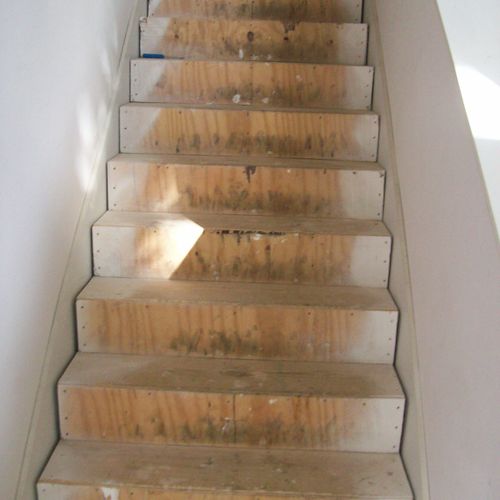 Phase two of stair case.