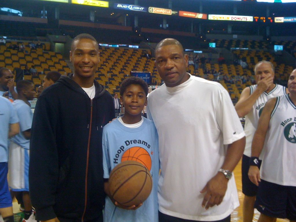 Picture with Doc Rivers and a client i train.