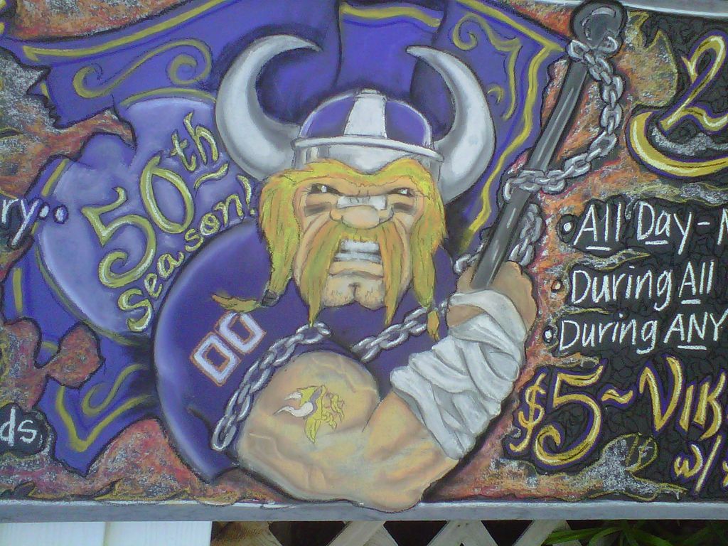Vikings Chalkboard - Bostons, Coon Rapids