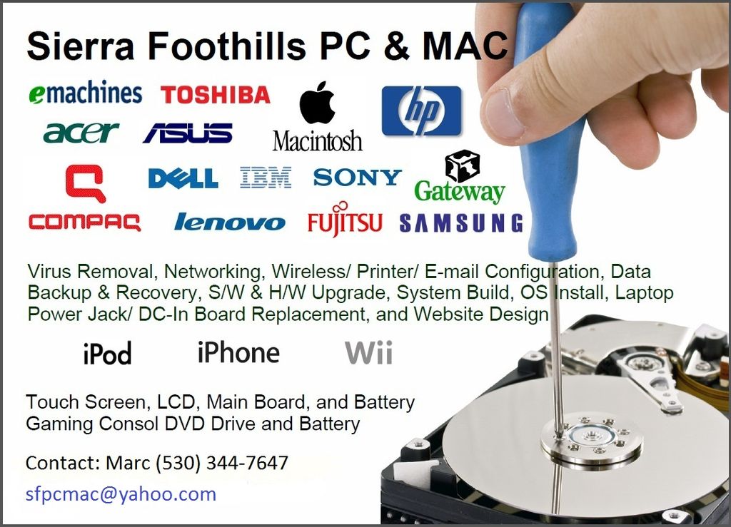 Sierra Foothills PC & MAC