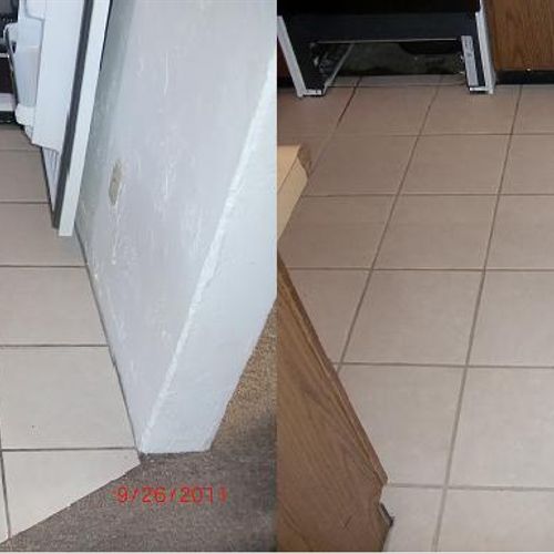 Here is a before and after of some dirty to clean 