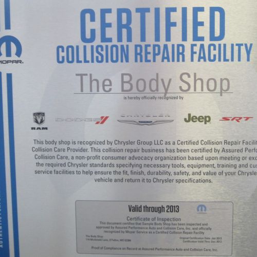 THE BODY SHOP is now recognized as a Certified 
Co
