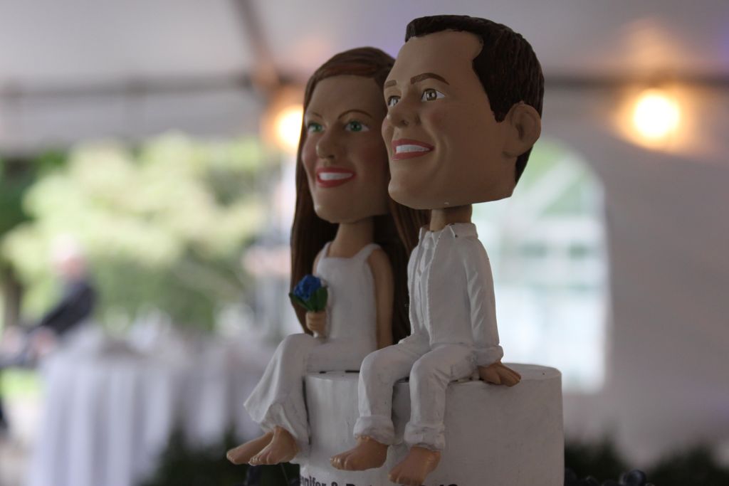 Custom bobblehead cake topper