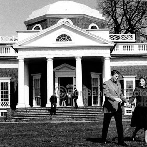 Photojournalism, President and Mrs. Reagan at Thom