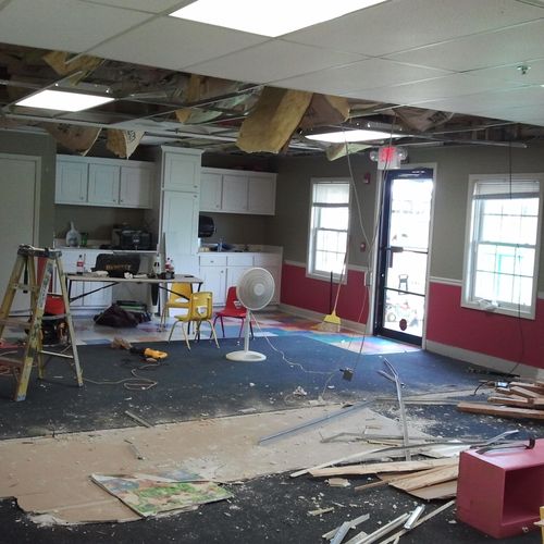 Before- Remodeling of Daycare