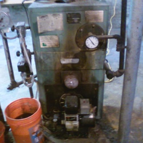 Oil to Gas Conversion, Old Steam Boiler.