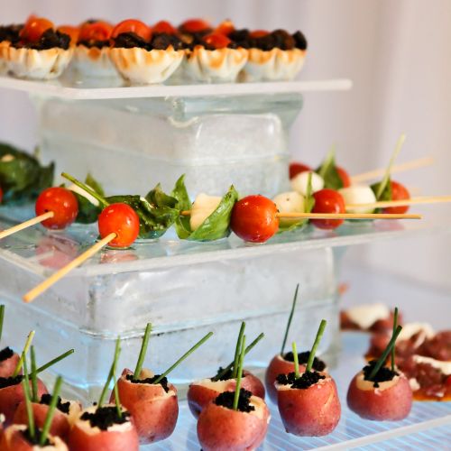 Tasty appetizers by City View Catering