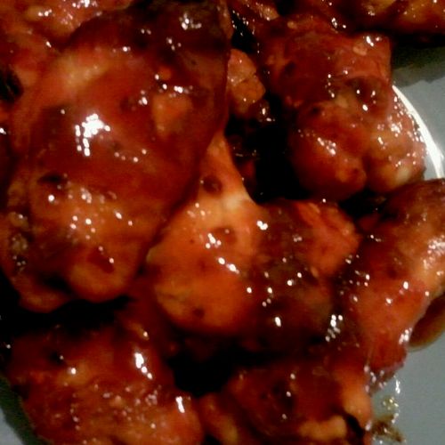 Sweet and Spicy Chicken Wings.