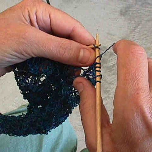 "Lever-action" Knitting
