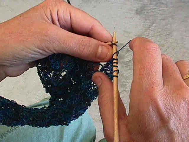 "Lever-action" Knitting