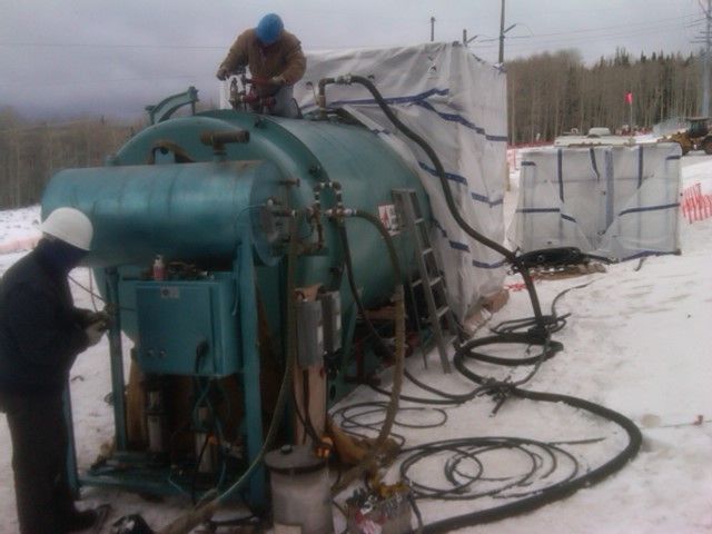 250 HP rental being setup onsite  www.rlboiler.com