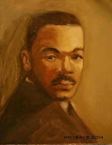 Oil painting inspired by Dr. Martin Luther King-20