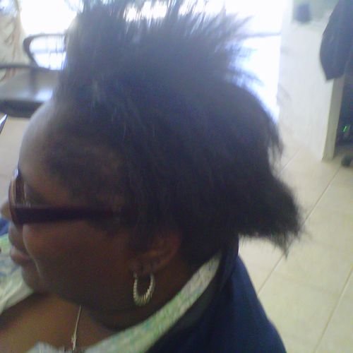Before relaxer cut n style