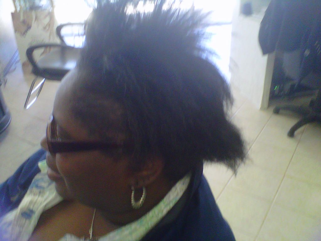 Before relaxer cut n style