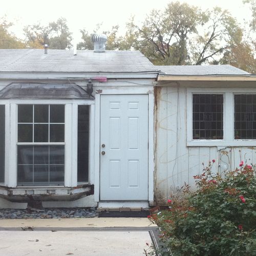 Window, door, siding replacement - before