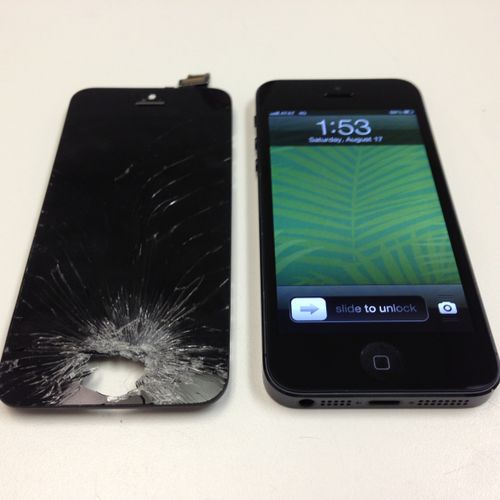 iPhone 5 Black Front Glass Repair