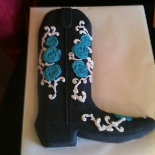 Cowgirl Boot Cake