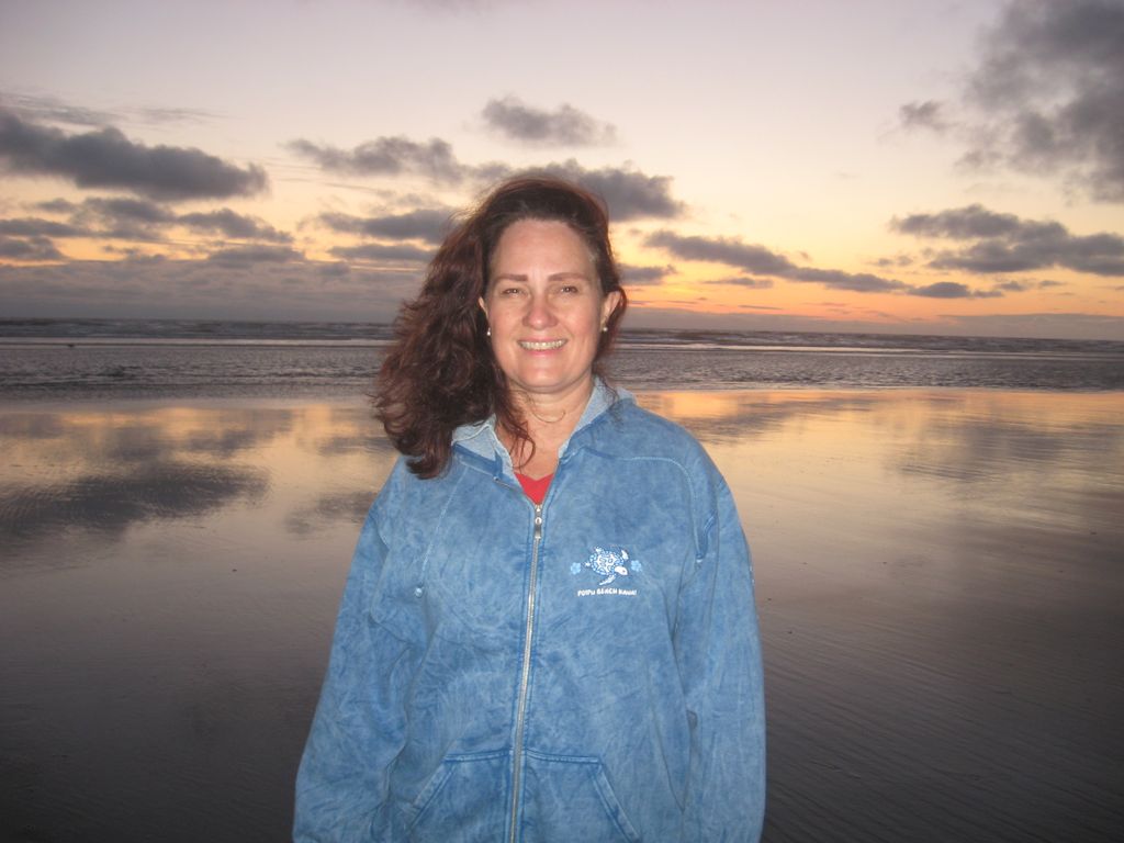 On the beach in Ocean Shores, WA