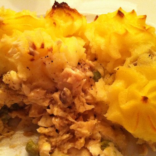 Shepards Pie made with chicken (made especially fo
