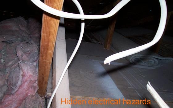 This wiring is not properly capped and if live, pr