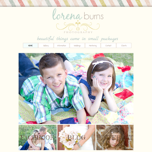 Website Design for Lorena Burns Photography
www.lo