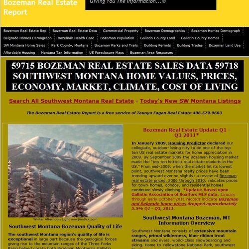 Bozeman Real Estate Report