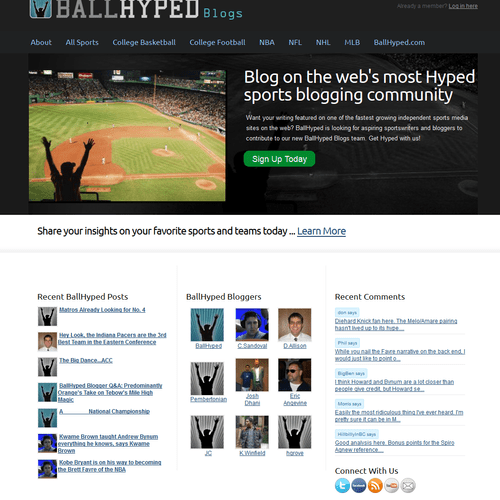 BallHyped.com was founded and designed by Meadows 