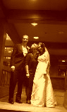 With the cute couple I married at Salish Lodge.