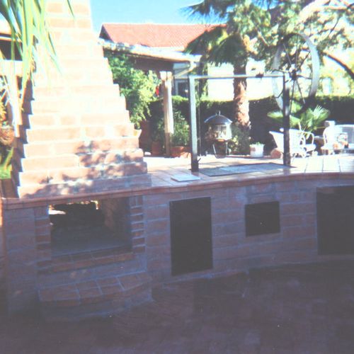Oro Valley Patio BBQ and 2 way fireplace