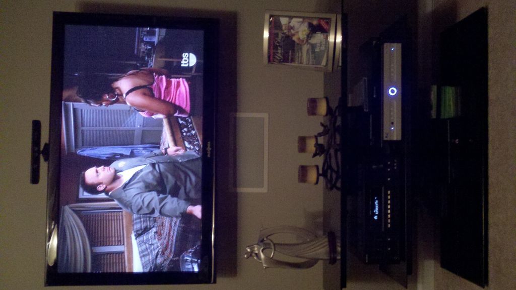 50 inch wall mount TV with Center Channel flush mo