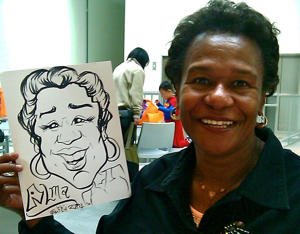 Caricatures at a Boston Halloween party!