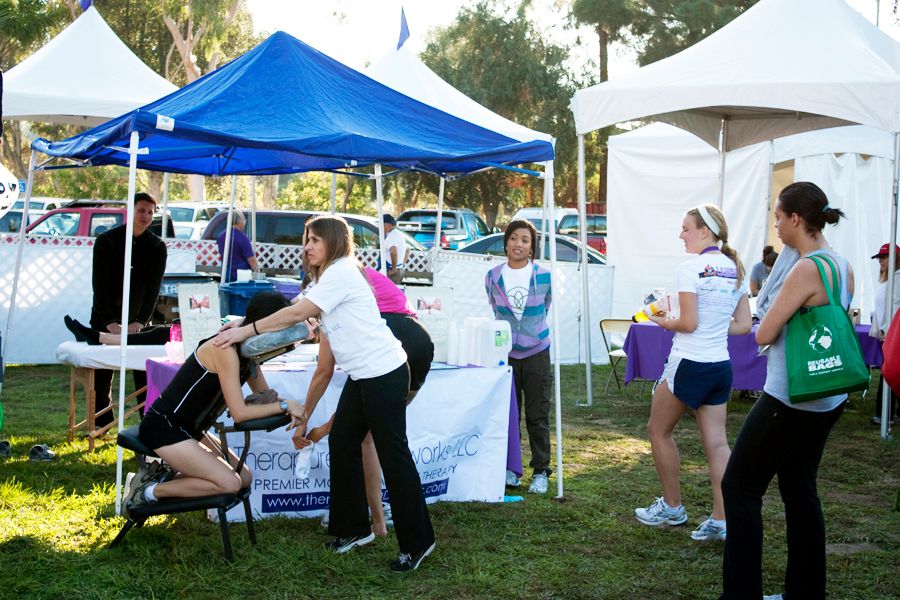 Our tent at the Hirshberg Foundation's Halloween 5