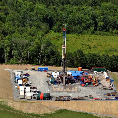 Aerial perspective of a Gas-Well is a common reque