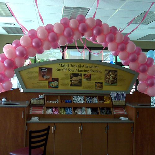 We do all kinds of balloon arches and decor.