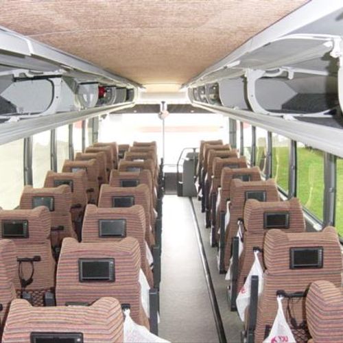 36 passenger executive coach with 2 - 1 seating. E