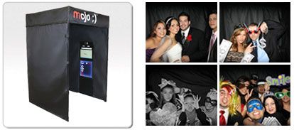 Our interactive Photo Booth and props (funny hats,