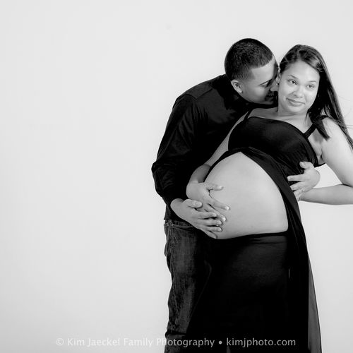maternity portrait of adorable couple
